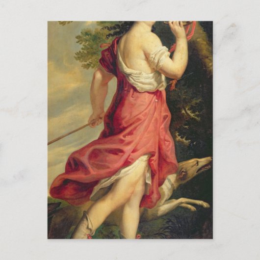 Madame de Montespan als Diana de Huntress Postkarte (Vorderseite)
