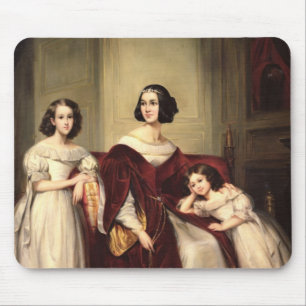 Madame de Nonjon und ihre zwei Töchter, 1839 Mousepad