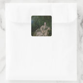 Madame de Pompadour, 1758 Quadratischer Aufkleber (Tasche)