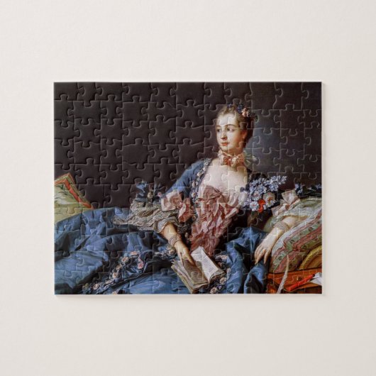 Madame de Pompadour in Blue Puzzle (Horizontal)