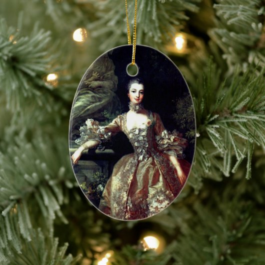 ♥ Madame de Pompadour –Jeanne-Antoinette Poisson ♥ Keramik Ornament (Baum)