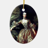 ♥ Madame de Pompadour –Jeanne-Antoinette Poisson ♥ Keramik Ornament (Vorne)