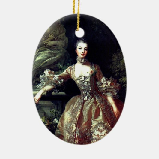 ♥ Madame de Pompadour –Jeanne-Antoinette Poisson ♥ Keramik Ornament (Hinten)