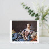 Madame de Pompadour-Portrait von Francois Boucher Postkarte (Stehend Vorderseite)