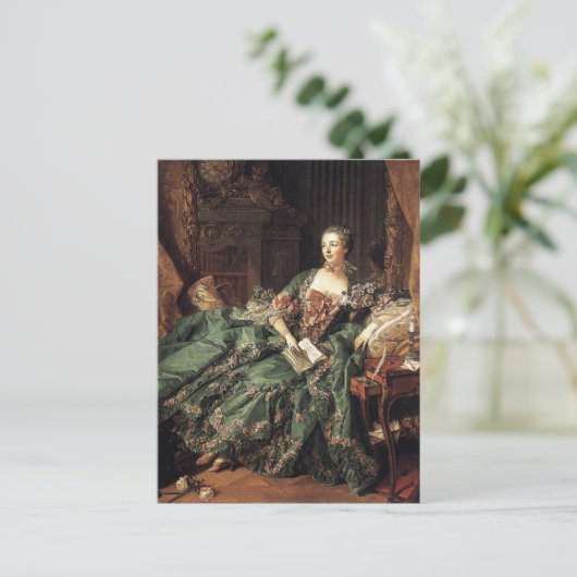 Madame de Pompadour Postkarte (Stehend Vorderseite)