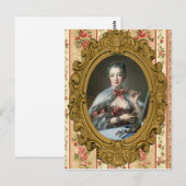 Madame de Pompadour Postkarte (Vorne/Hinten)