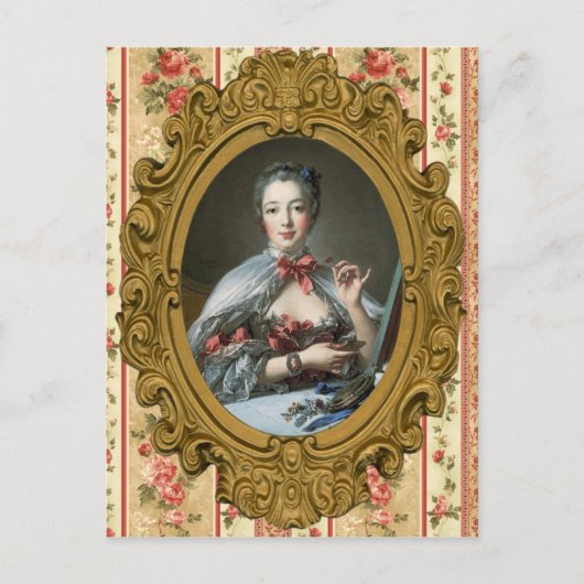 Madame de Pompadour Postkarte (Vorderseite)