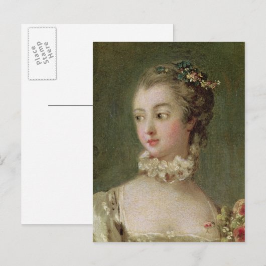 Madame de Pompadour Postkarte (Vorne/Hinten)