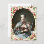 Madame de Pompadour Postkarte (Vorne/Hinten)