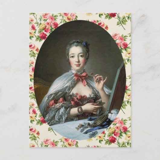 Madame de Pompadour Postkarte (Vorderseite)