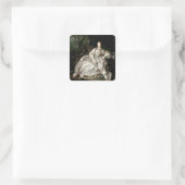 Madame de Pompadour Quadratischer Aufkleber (Tasche)