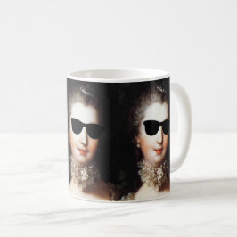 ♥ Madame de Pompadour with sunglasses crazy ♥ Kaffeetasse