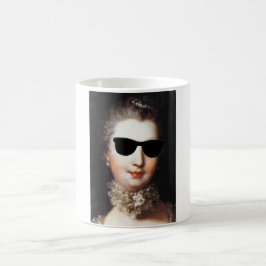 ♥ Madame de Pompadour with sunglasses crazy ♥ Kaffeetasse