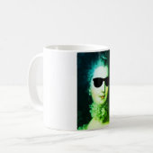 ♥ Madame de Pompadour with sunglasses crazy ♥ Kaffeetasse (Vorderseite Links)