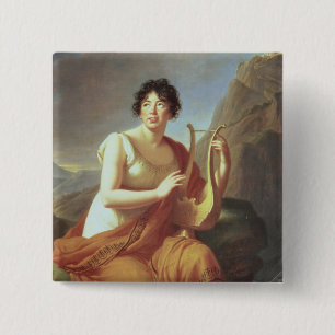 Madame de Stael als Corinne, 1809 Button