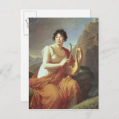 Madame de Stael als Corinne, 1809 Postkarte (Vorne/Hinten)