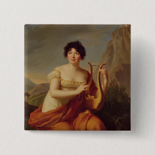 Madame de Stael als Corinne Button
