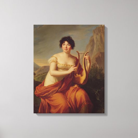 Madame de Stael als Corinne Leinwanddruck (Vorderseite)
