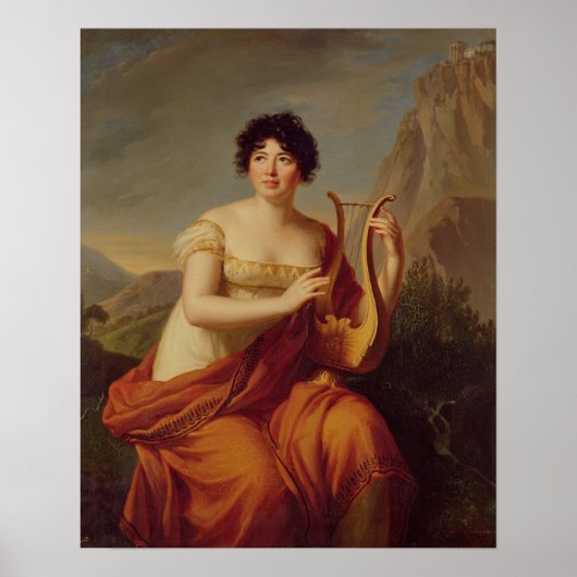 Madame de Stael als Corinne Poster (Vorne)