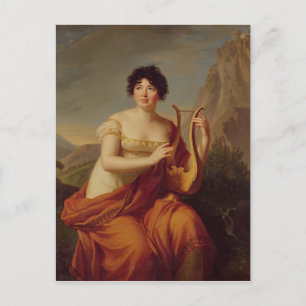 Madame de Stael als Corinne Postkarte