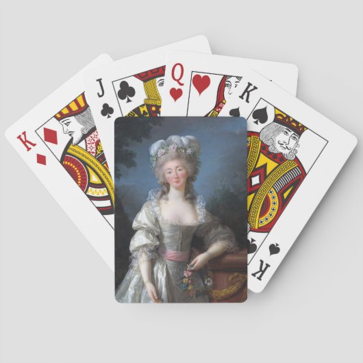 Madame du Barry 1782 von Elisabeth Brun Spielkarten (Rückseite)