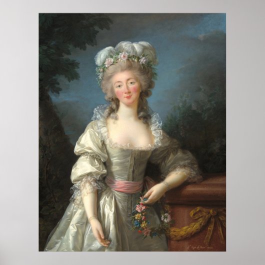 Madame du Barry - Élisabeth-Louise Brun Fine Art Poster (Vorne)