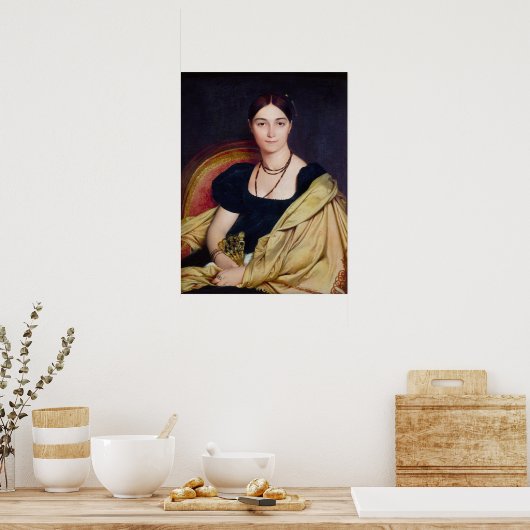 Madame Duvaucey Jean Auguste Dominique Ingres Poster (Küche)