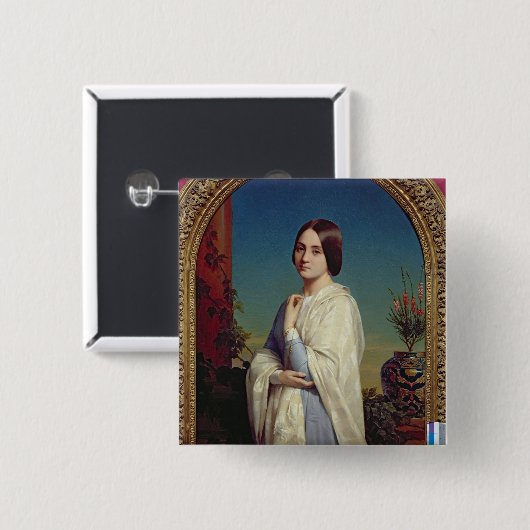Madame Edouard Dubufe 1842 Button (Vorne & Hinten)