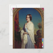 Madame Edouard Dubufe 1842 Postkarte (Vorne/Hinten)