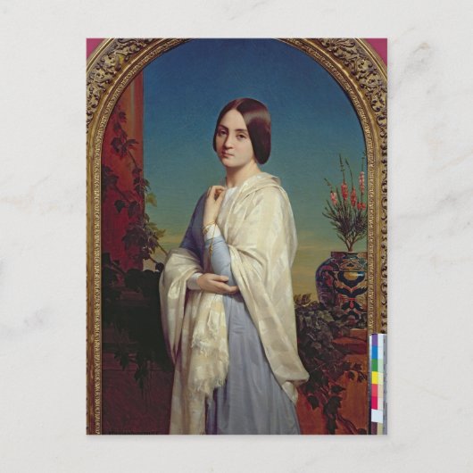 Madame Edouard Dubufe 1842 Postkarte (Vorderseite)