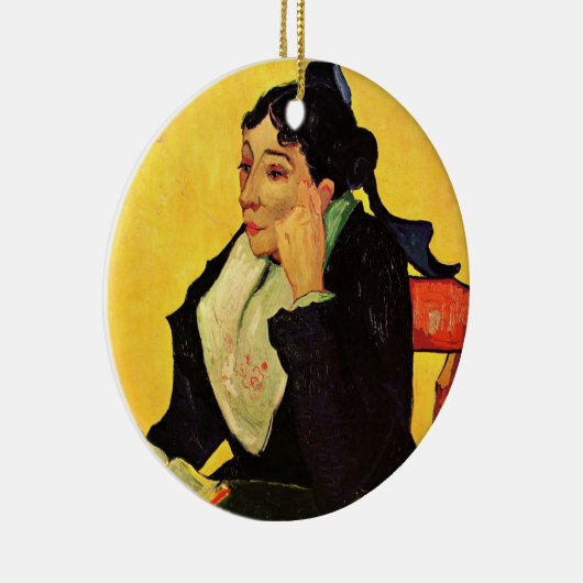 Madame Ginoux mit Büchern von Vincent van Gogh Keramikornament (Rechts)