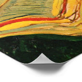 Madame Ginoux mit Büchern von Vincent van Gogh Poster (Ecke)