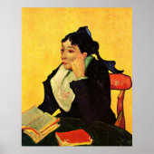 Madame Ginoux mit Büchern von Vincent van Gogh Poster (Vorne)