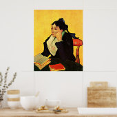 Madame Ginoux mit Büchern von Vincent van Gogh Poster (Küche)