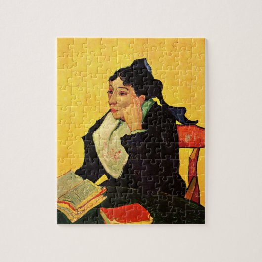 Madame Ginoux mit Büchern von Vincent van Gogh Puzzle (Vertikal)
