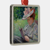 Madame Guillaumin, c.1895 (Öl auf Leinwand) Silbernes Ornament (Rechts)