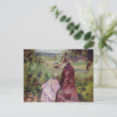 Madame Guillaumin, Lesung, c.1887 Postkarte (Stehend Vorderseite)