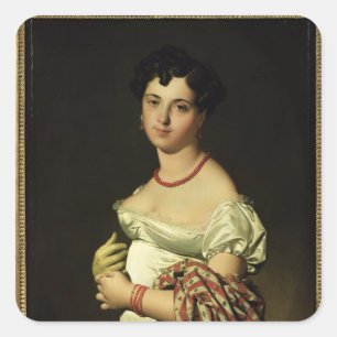 Madame Henri-Philippe-Joseph Panckouke 1811 Quadratischer Aufkleber