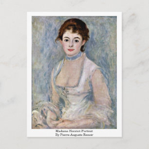 Madame Henriot-Portrait von Pierre-Auguste Renoir Postkarte