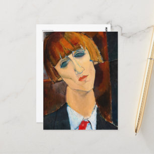 Madame Kisling, 1917 von Amedeo Modigliani Postkarte
