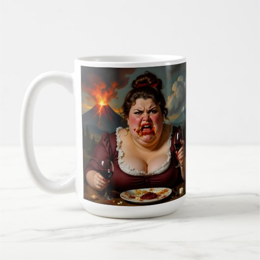 “Madame Lava-Cake”- She Blows At A Moments Notice Kaffeetasse (Links)
