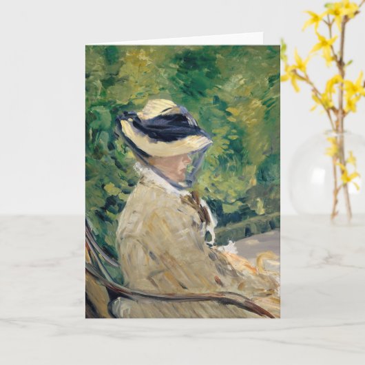 Madame Manet | Édouard Manet Karte (Gelbe Blume)