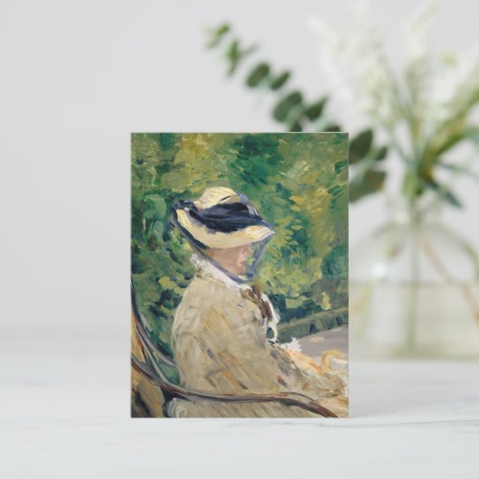 Madame Manet | Édouard Manet Postkarte (Stehend Vorderseite)