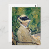 Madame Manet | Édouard Manet Postkarte (Vorne/Hinten)