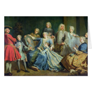 Madame Mercier Surrounded durch ihre Familie, 1731