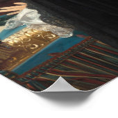 Madame Moitessier - Jean-Auguste- Ingres Fine Art Poster (Ecke)