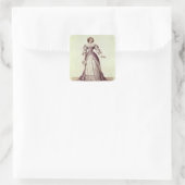 Madame Moliere, nee Armande Bejart Quadratischer Aufkleber (Tasche)