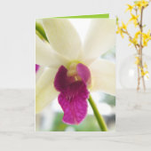 Madame Orchid Karte (Gelbe Blume)