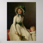 Madame Pierre Seriziat mit ihrem Sohn, Emile Poster (Vorne)