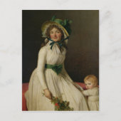 Madame Pierre Seriziat mit ihrem Sohn, Emile Postkarte (Vorderseite)